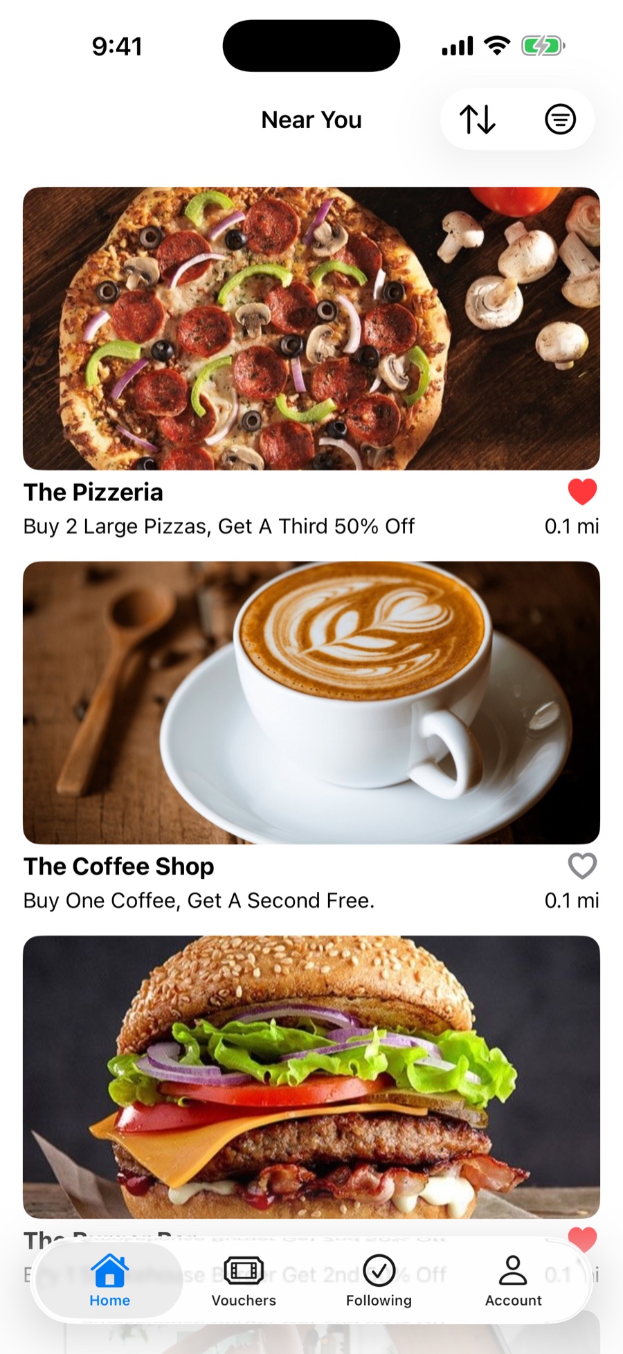HeyWhatsTheDeal deal feed — exclusive deals from local merchants near you